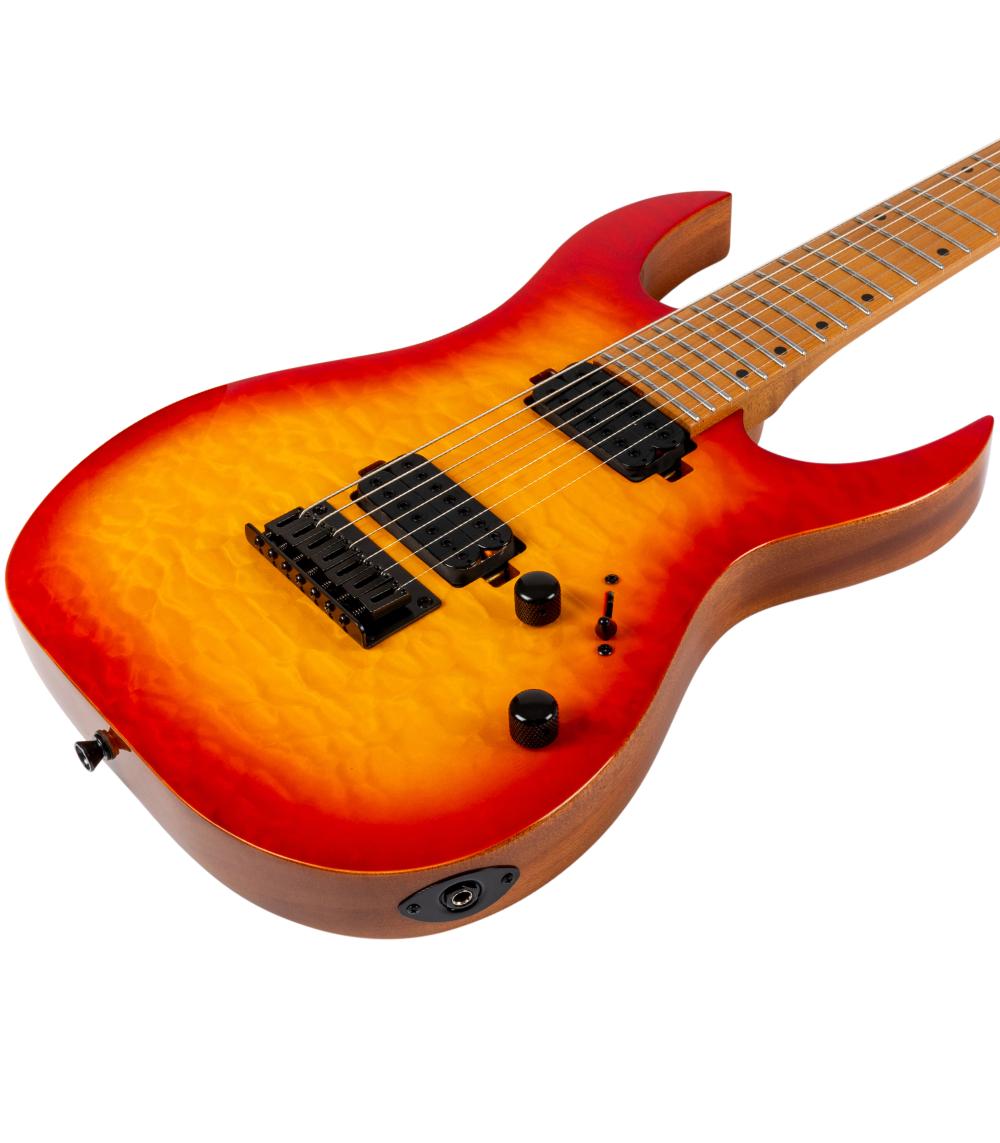 SPIRA Guitars S-507 QFB Fireburst