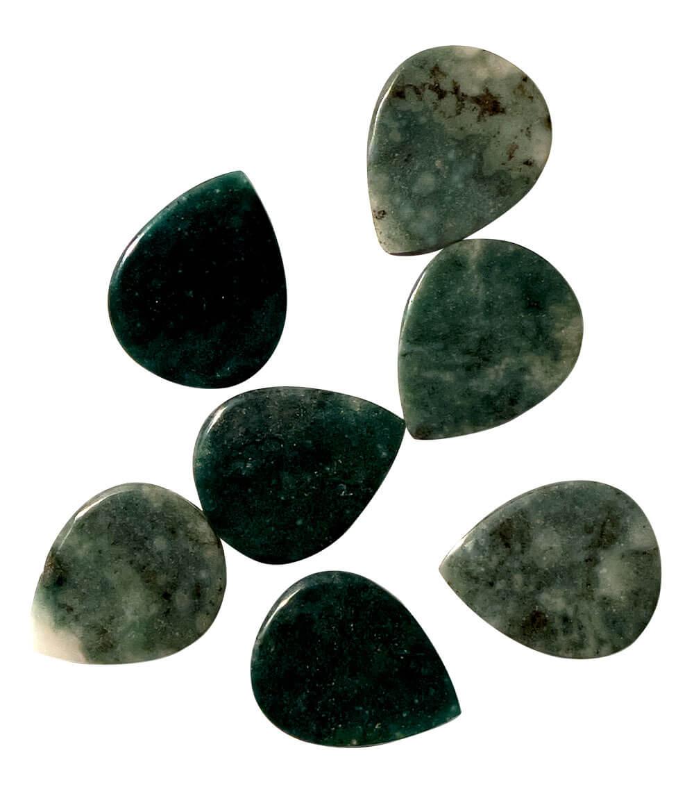 Maybach Guitar Pick Dark Emerald Flat