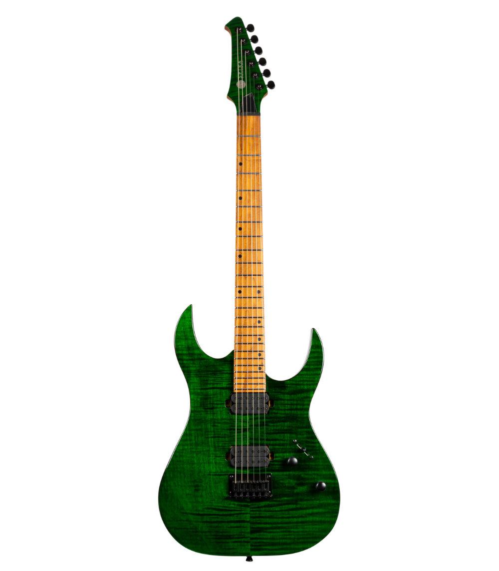 SPIRA Guitars S-450 Transparent Green