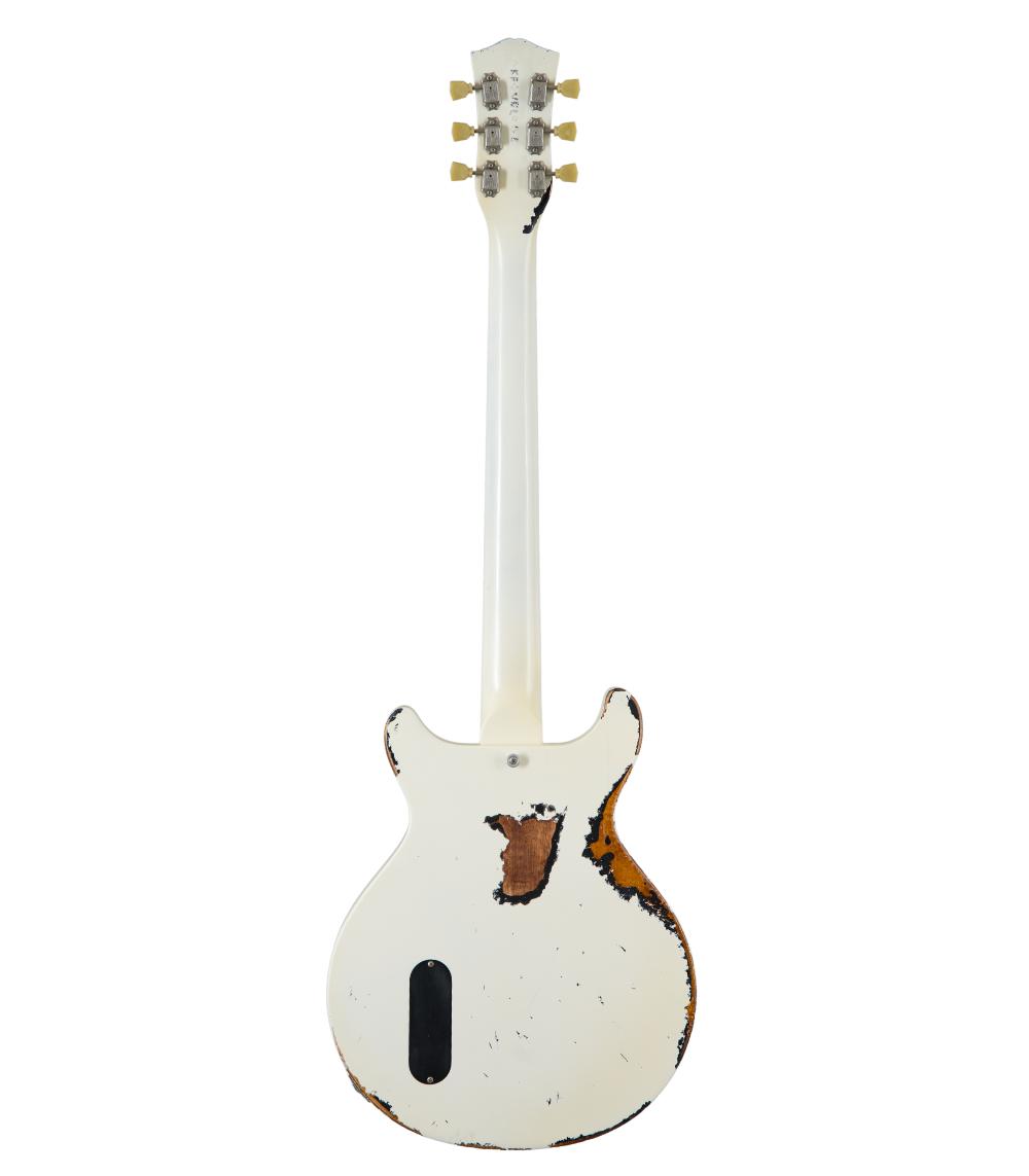 Maybach Lester Jr Double Cut Masterbuilt White over Sunburst