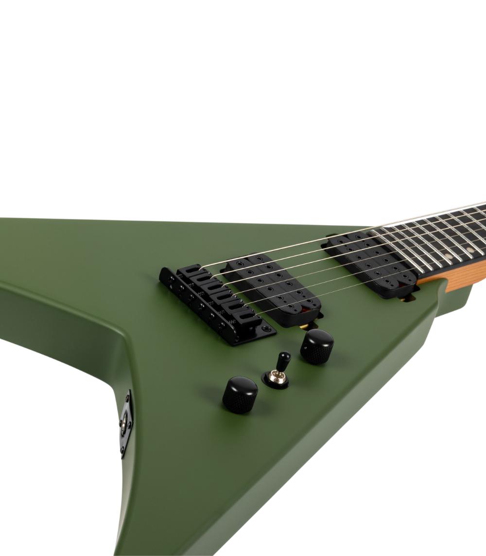 SPIRA Guitars V-400 MGR Satin Green