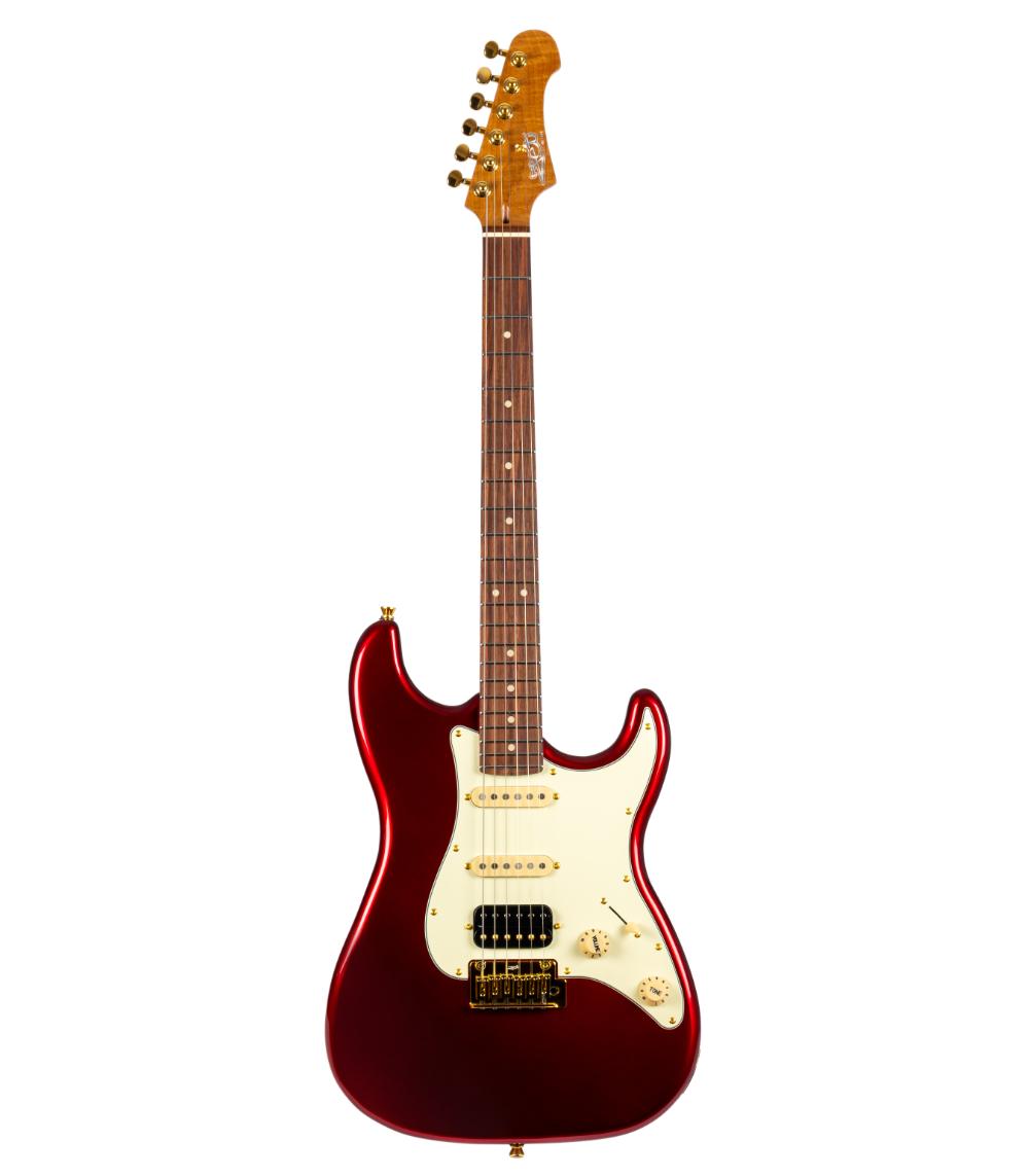 Jet Guitars JS-480 WR G Wine Red Gold